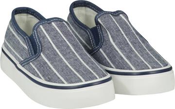 Me & Henry Southampton Canvas Deck Shoes | Denim Stripe