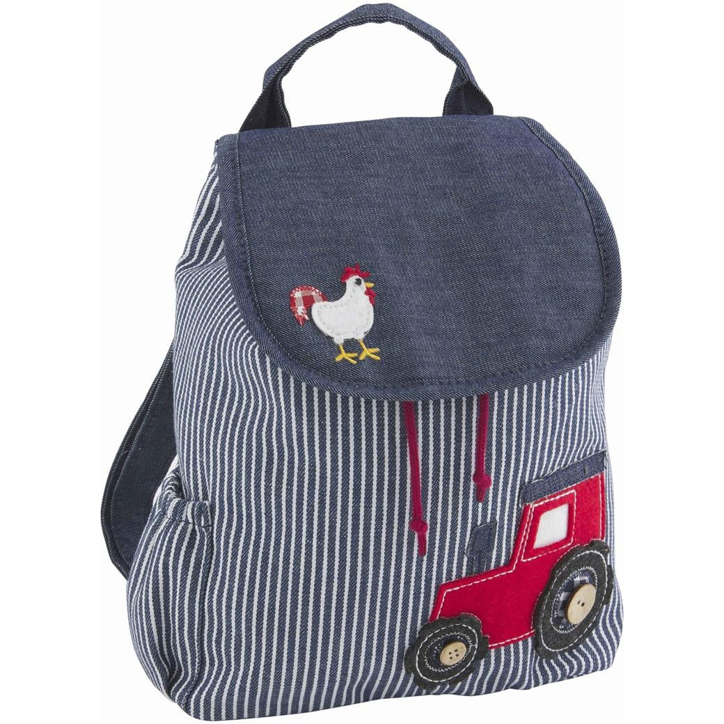 Mud Pie Tractor Drawstring Backpack