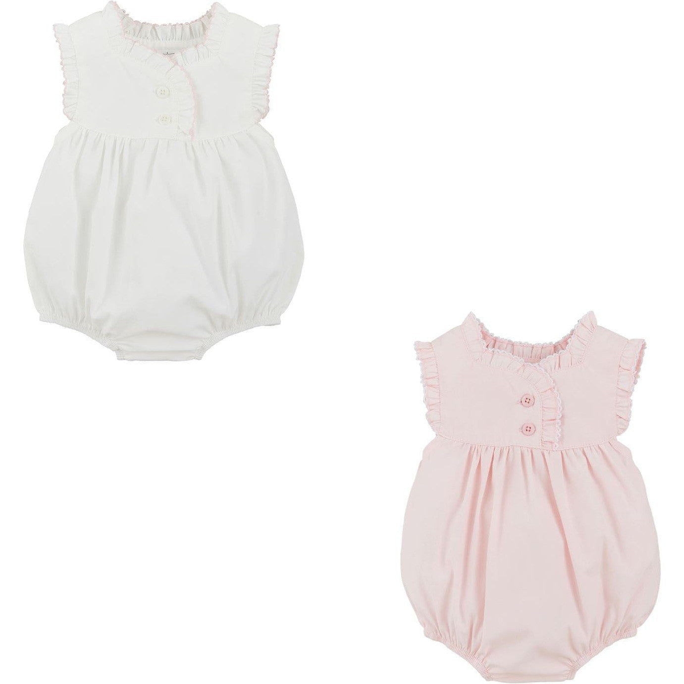 Mud Pie White Ruffle Bubble