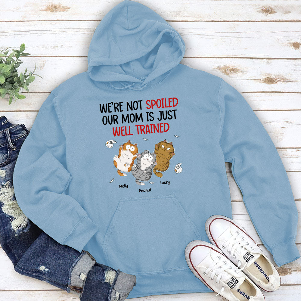 I Am Not Spoiled My Mom Is Just Well Trained - Personalized Custom Hoodie