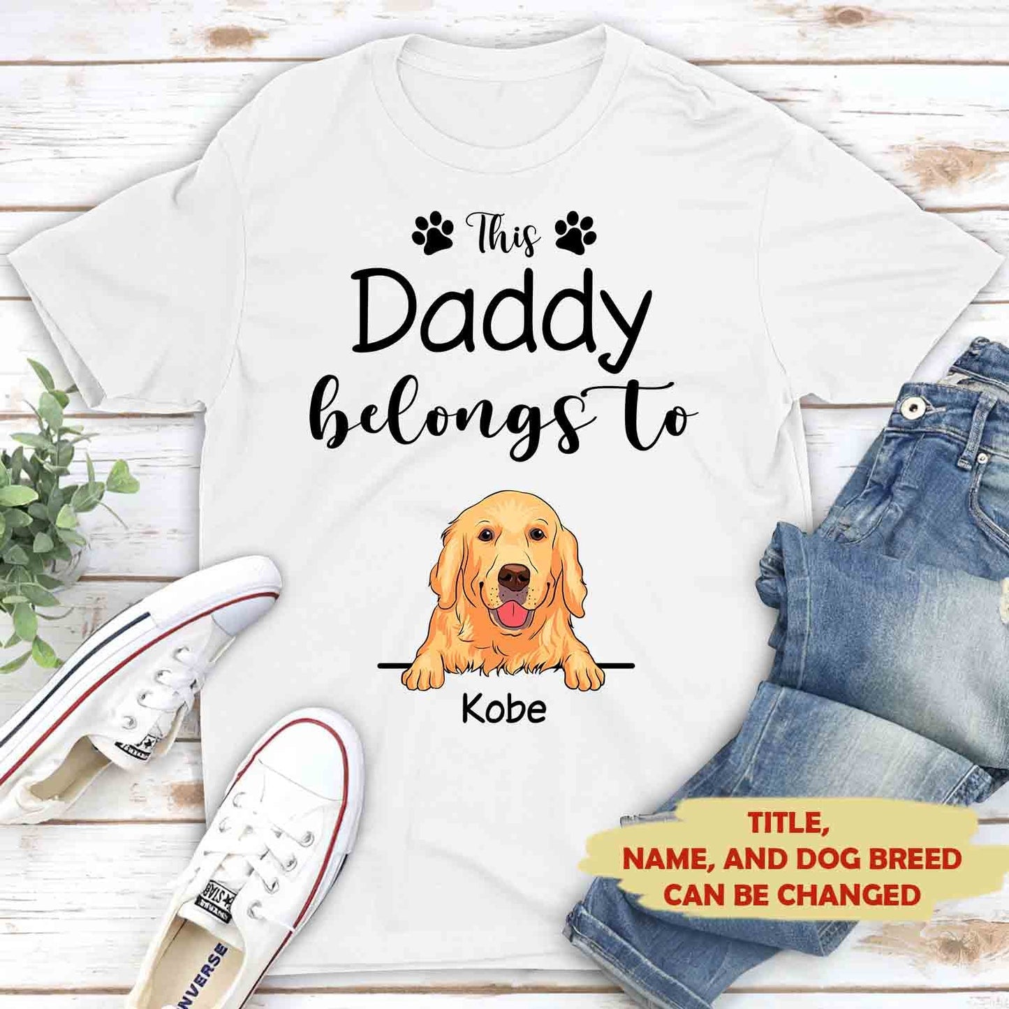 This Grandma Belongs to - Personalized Custom Unisex T-shirt