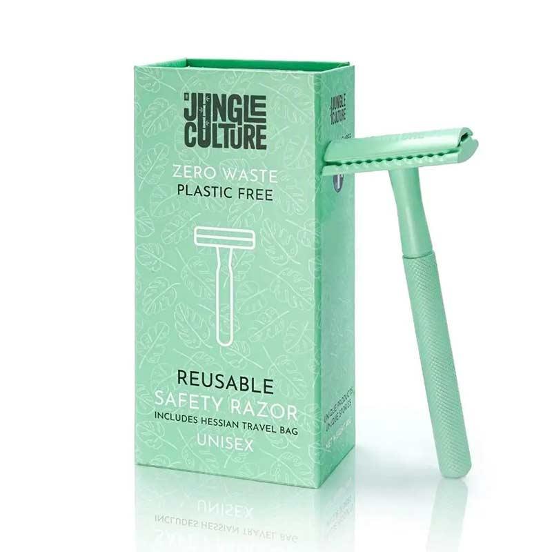 Jungle Culture Reusable Safety Razor - Mint Green