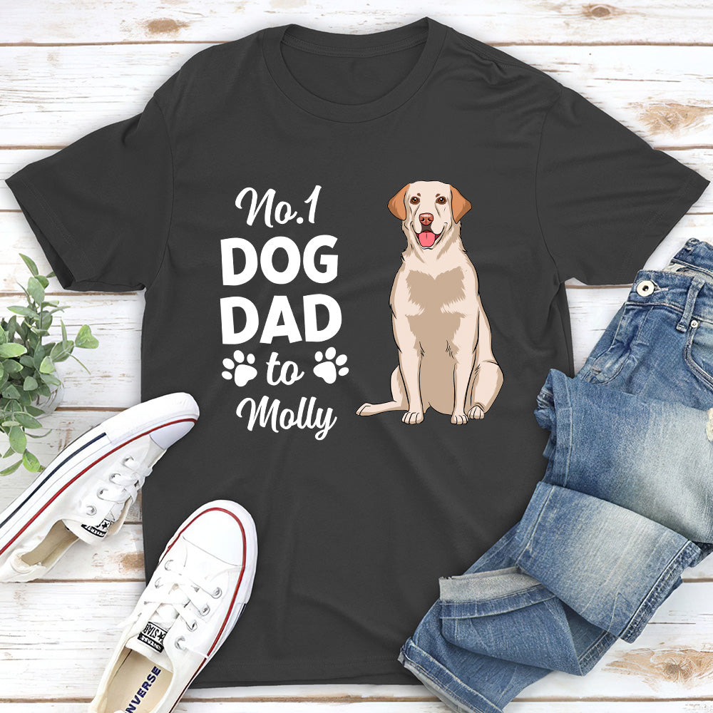 No.1 Dog Mom/Dad - Personalized Custom Unisex T-shirt