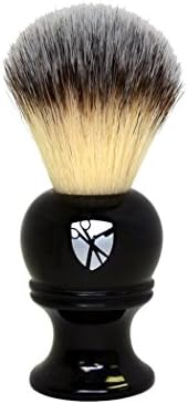 Safety Razor Synthetic Bristle Shaving Brush by Luxury Barber - No Animal Products