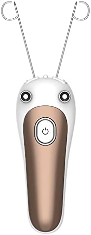 MEIYIXIN Ladies Facial Hair Remover, Cordless Electric Facial Threading, Rechargeable Face Hair Threader Machine with Cotton, Threads Epilator for Shaver Pull Faces Delicate Device (Gold)