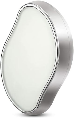 Crystal Hair Eraser | Reusable Exfoliation Flawless Magic Removal Stone for Men and Women Painless Remover Tool for Back, Arms, and Legs Washable and Portable Shaving Epilator for Smooth Skin Silver