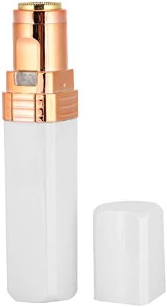 Hair Removal Machine, Compact Cute Lipstick Shape Mini Electric Hair Remover Face Body Hair Removal Machine for Women (White)