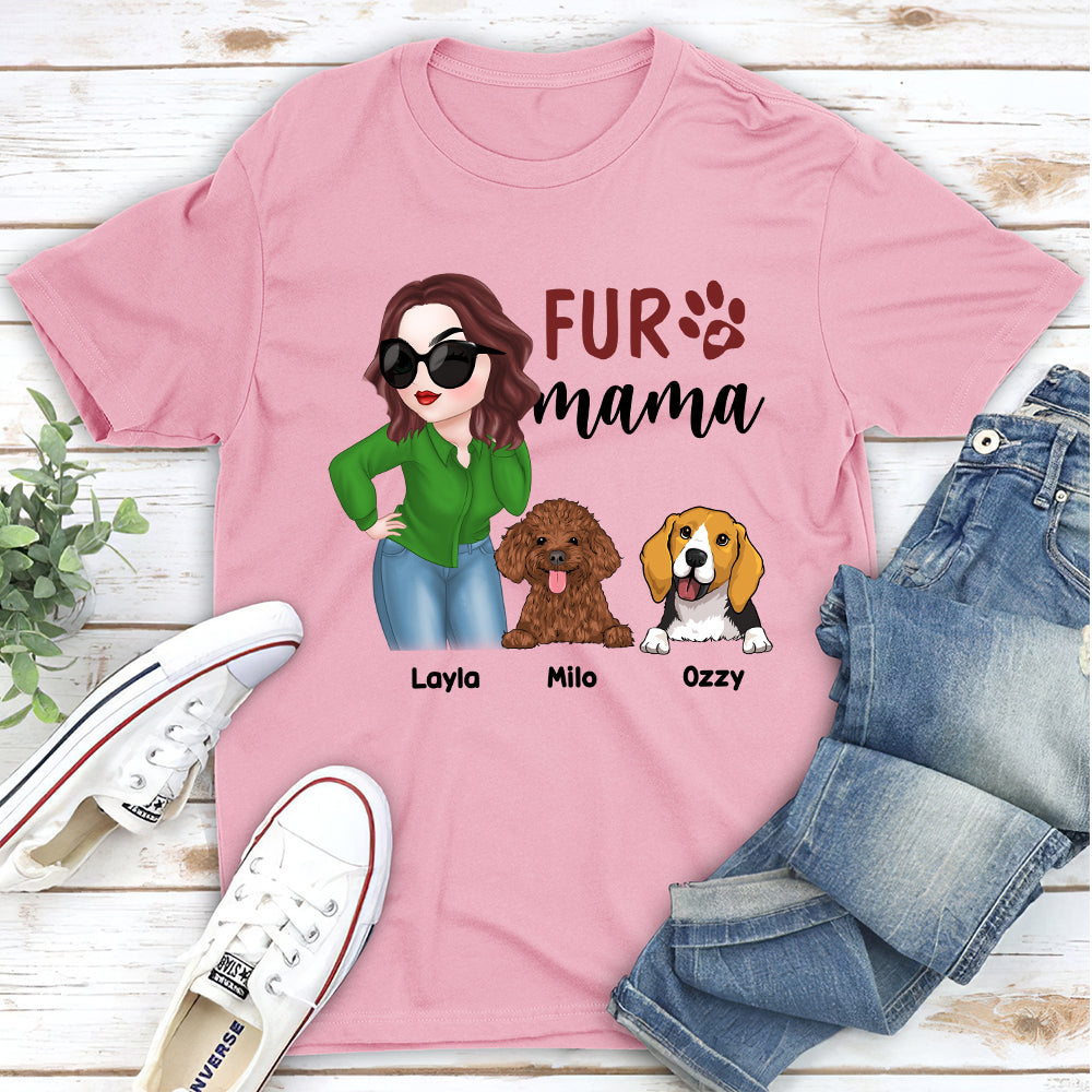 Being A Fur Mama - Personalized Custom Unisex T-shirt