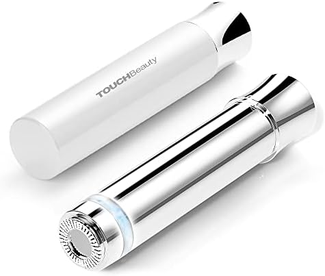 TOUCHBeauty Mini Facial Hair Removal: Electric Face Razor for Women with LED Light - Rotary Shavers for Women Wet Dry Shaving