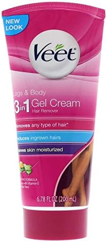 Veet Botanic Inspirations Gel Cream, 6.78 oz., for Legs & Body (Pack of 6)