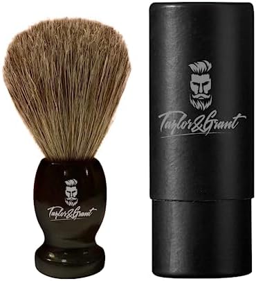 Luxury Shaving Brush. Taylor & Grant's Premium Shaving Brush. Premium Badger Hair Bristles for a Smooth Shave. Elevate Your Grooming Routine & Experience the Perfect Shave Every Time