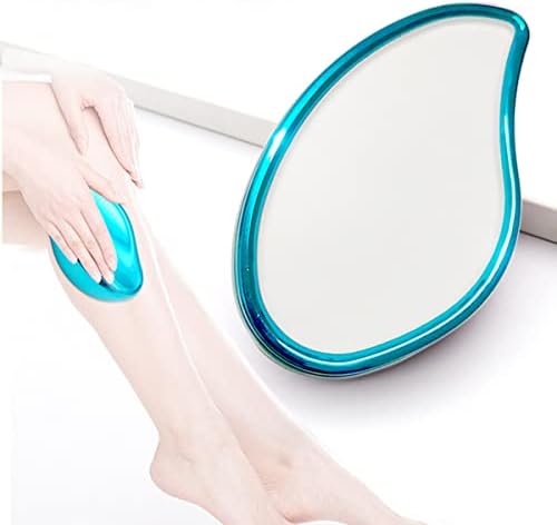 Epilator for Women Hair Removal Reusable Crystal Hair Eraser Miraculous Painless Epilator & Skin Exfoliator Fast Arms Legs Back Hair Removal Applicable to All Parts of Men and Women (Light Blue)