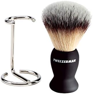 Tweezerman Men's Shave Brush & Stand