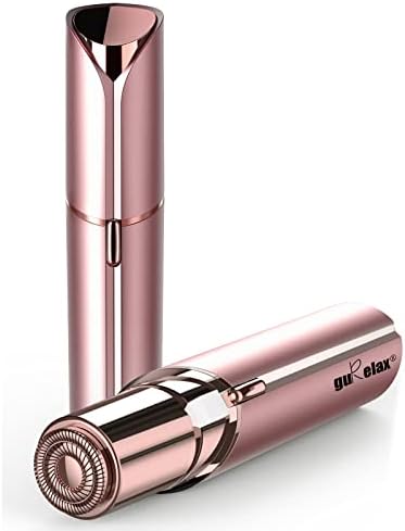 Facial Hair Remover for Women, USB Rechargeable Painless Hair Removal Waterproof Shaver Razor with LED Light for Peach Fuzz Fine Hair Chin Cheek Upper Lip,Contains Flannel Bag by guRelax