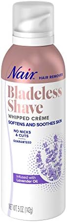 Nair Hair Remover Bladeless Shave Whipped Crème, Painless Hair Removal, 5 Oz Can