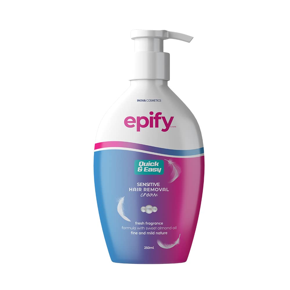 Epify Hair Removal Cream, Intimate Private Hair Removal Cream for Men and Women, Private Area, Pubic & Bikini Hair Removal Cream, Sensitive Skin, 8.45 Fl Oz