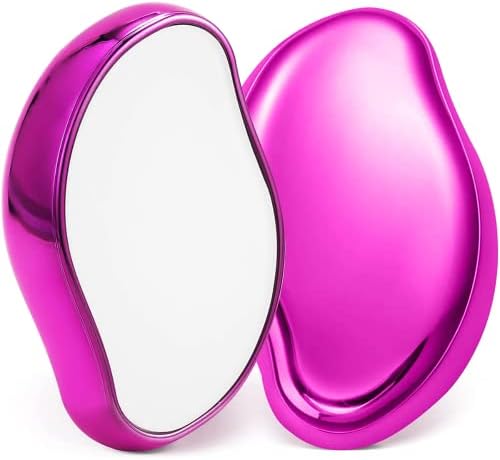 Crystal Hair Eraser | Reusable Exfoliation Flawless Magic Removal Stone for Men and Women Painless Remover Tool for Back, Arms, and Legs Washable and Portable Shaving Epilator for Smooth Skin Pink
