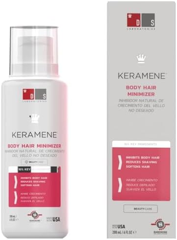 Keramene Hair Growth Inhibitor by DS Laboratories - Hair Inhibitor for Face and Body, Minimize the Need for Shaving, Waxing and Depilating, Slows Hair Regrowth, Paraben Free