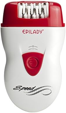 Epilady Speed Corded Epilator - Hair Removal Epilator for Women and Men, Hair Remover for Arms, Legs, Underarms, Bikini Area, and Face, Two Speeds, White/Purple