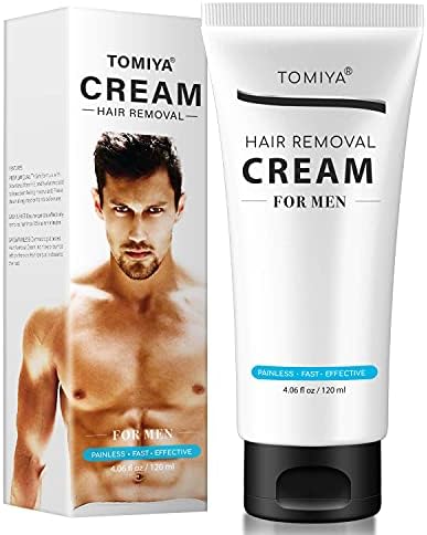 Gift For Dad/Men Premium Hair Removal Cream For Men - Painless Hair Removal for Men - Skin Friendly & Fast & Effective - Smoothing Depilatory Cream For Unwanted Male Body Hair (Men)