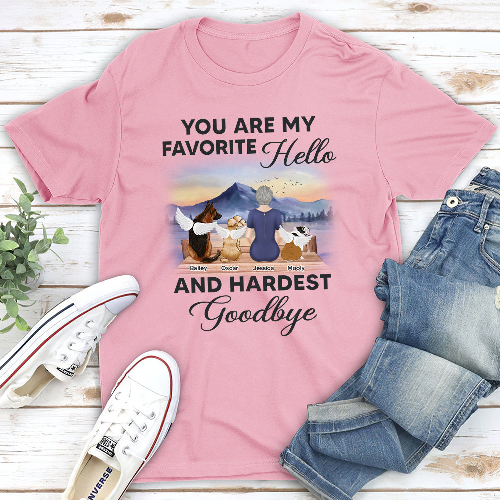 My Favorite Hello Memorial Dawn - Personalized Custom Unisex T-shirt