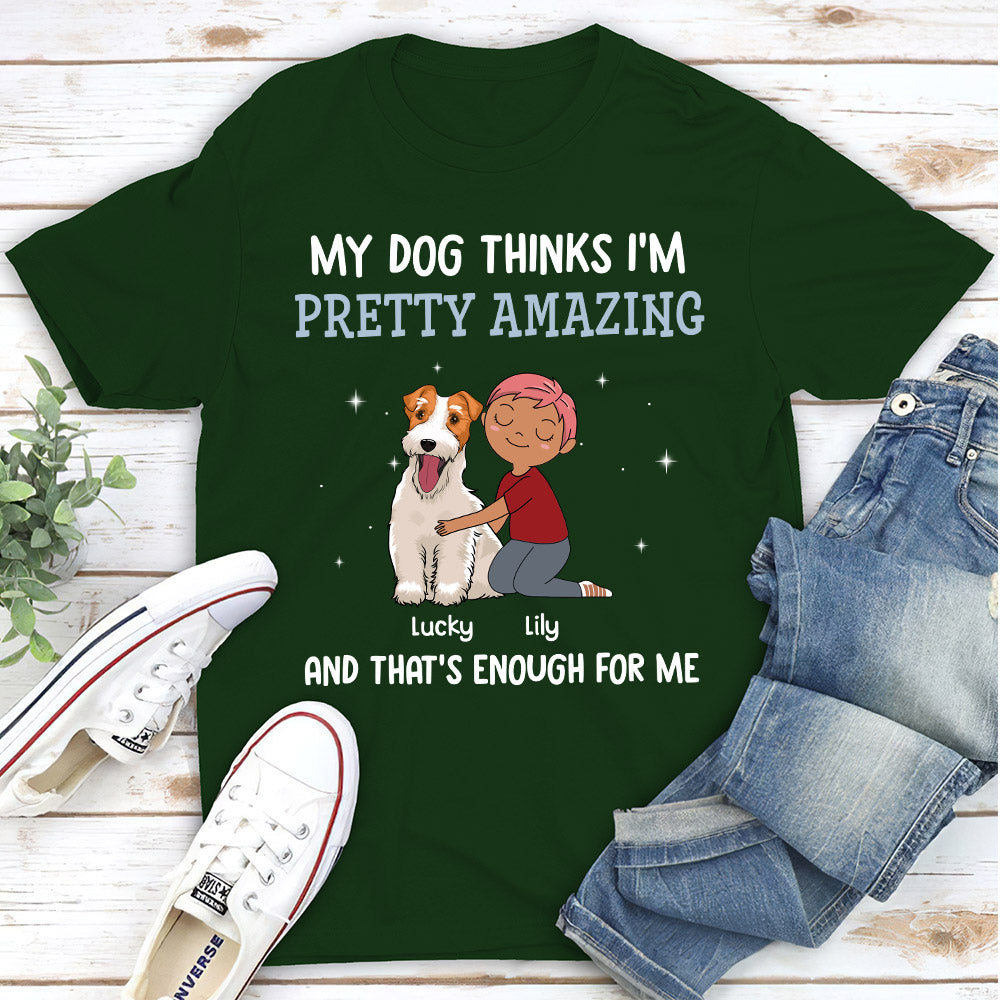 My Dog Thinks - Personalized Custom Unisex T-shirt