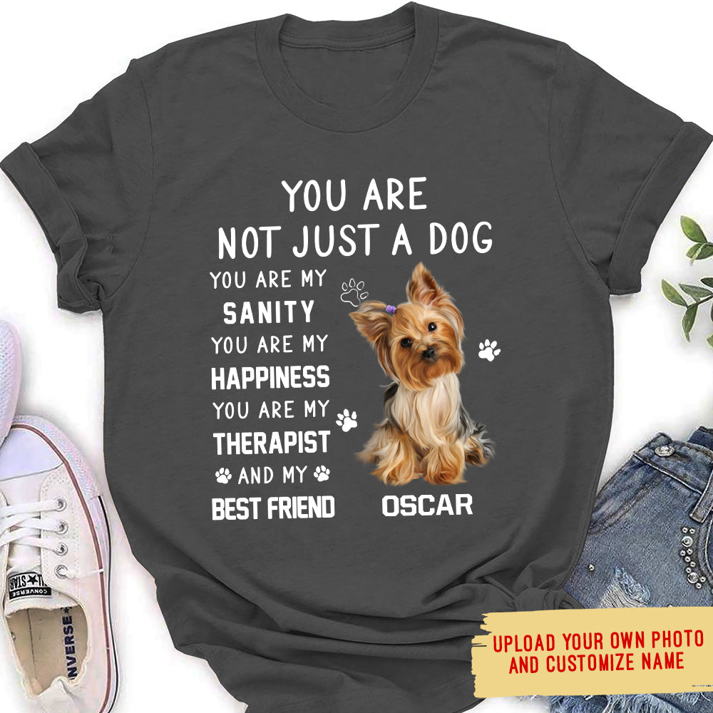Not Just Dog Photo - Personalized Custom Photo Women's T-shirt