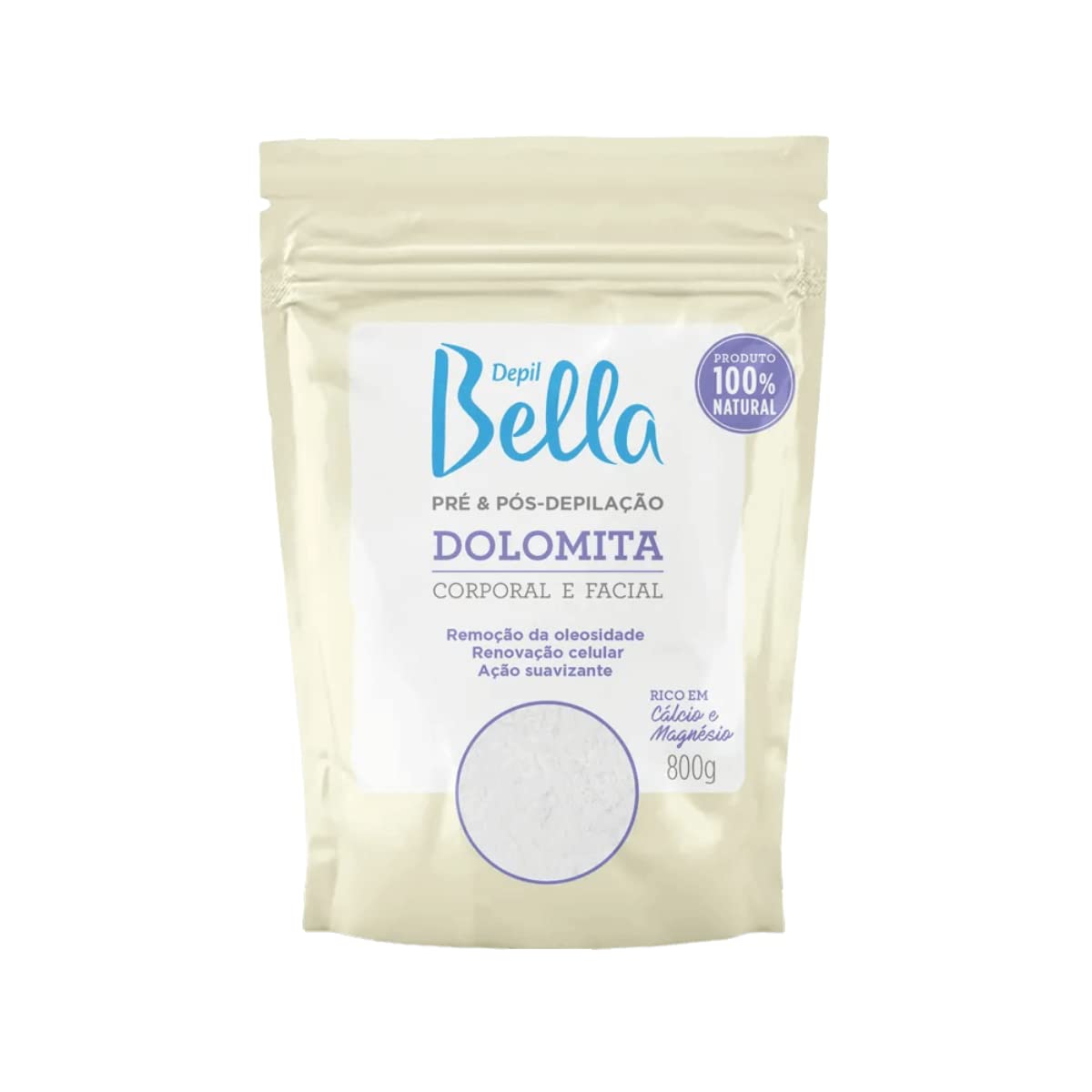 Depil Bella Dolomite Powder for Pre and Post Waxing | Body and Facial | 800g