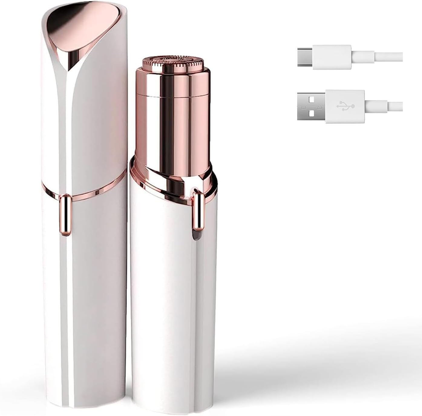 tuokiy Facial Hair Removal for Women, Painless Hair Remover Device for Face, Electric Hair Removal for Face, Lips, Chin, Armpit, Fingers, Arms with USB Rechargeable