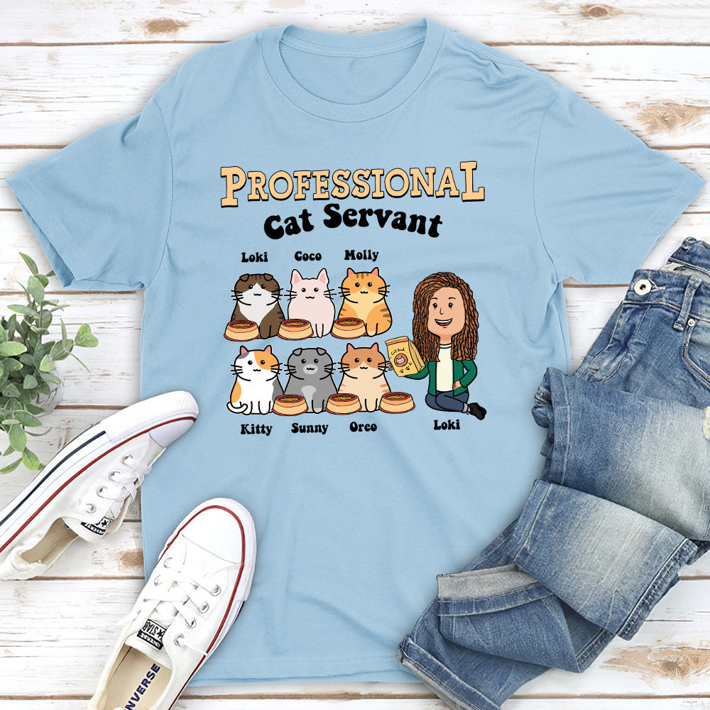 The Cat Servant - Personalized Custom Unisex T-shirt