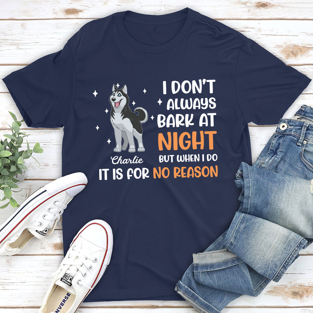 Bark At Night - Personalized Custom Unisex T-shirt