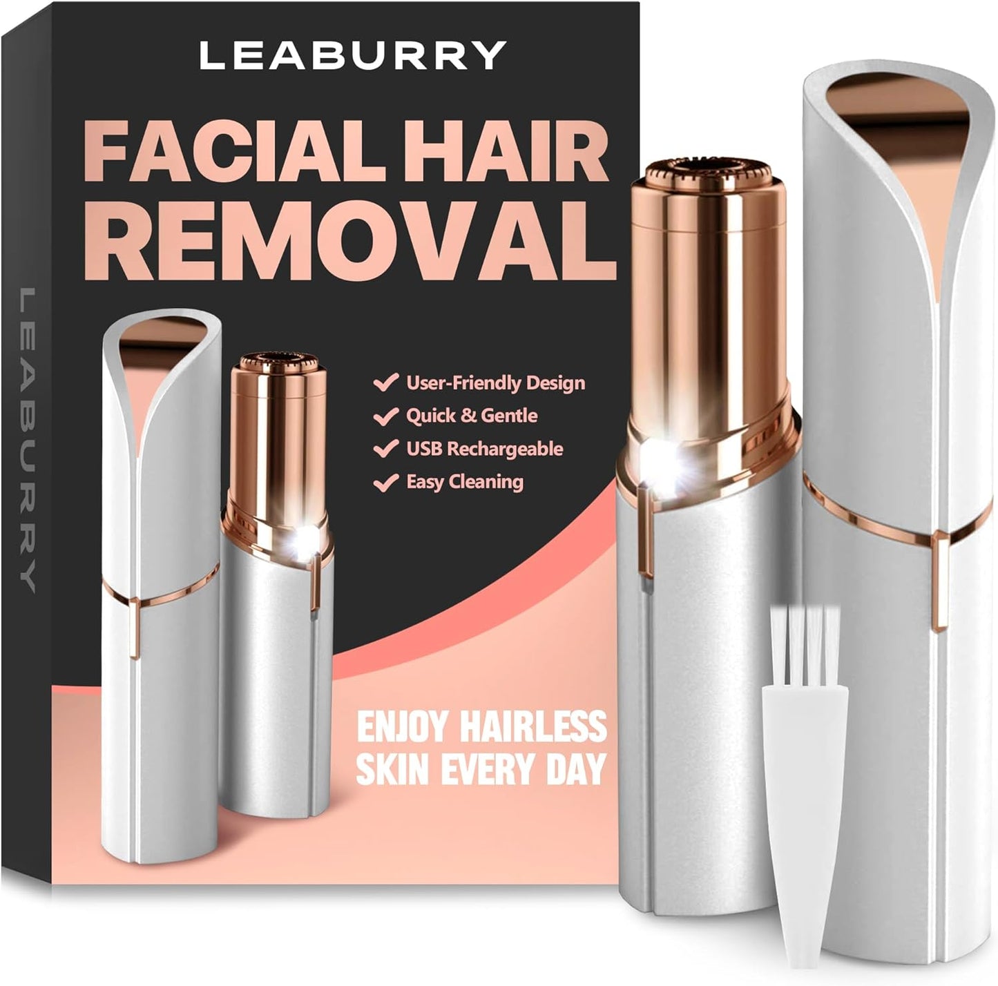 Face Razor for Women Facial Hair, Small Dermaplaning Hair Removal Device, Face Shaver for Women and Facial Hair Removal for Women, Rechargeable Facial Hair Remover for Lips, Chin & Cheeks