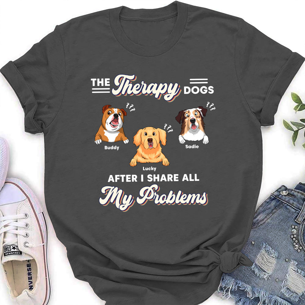 The Therapy Dog - Personalized Custom Women's T-shirt
