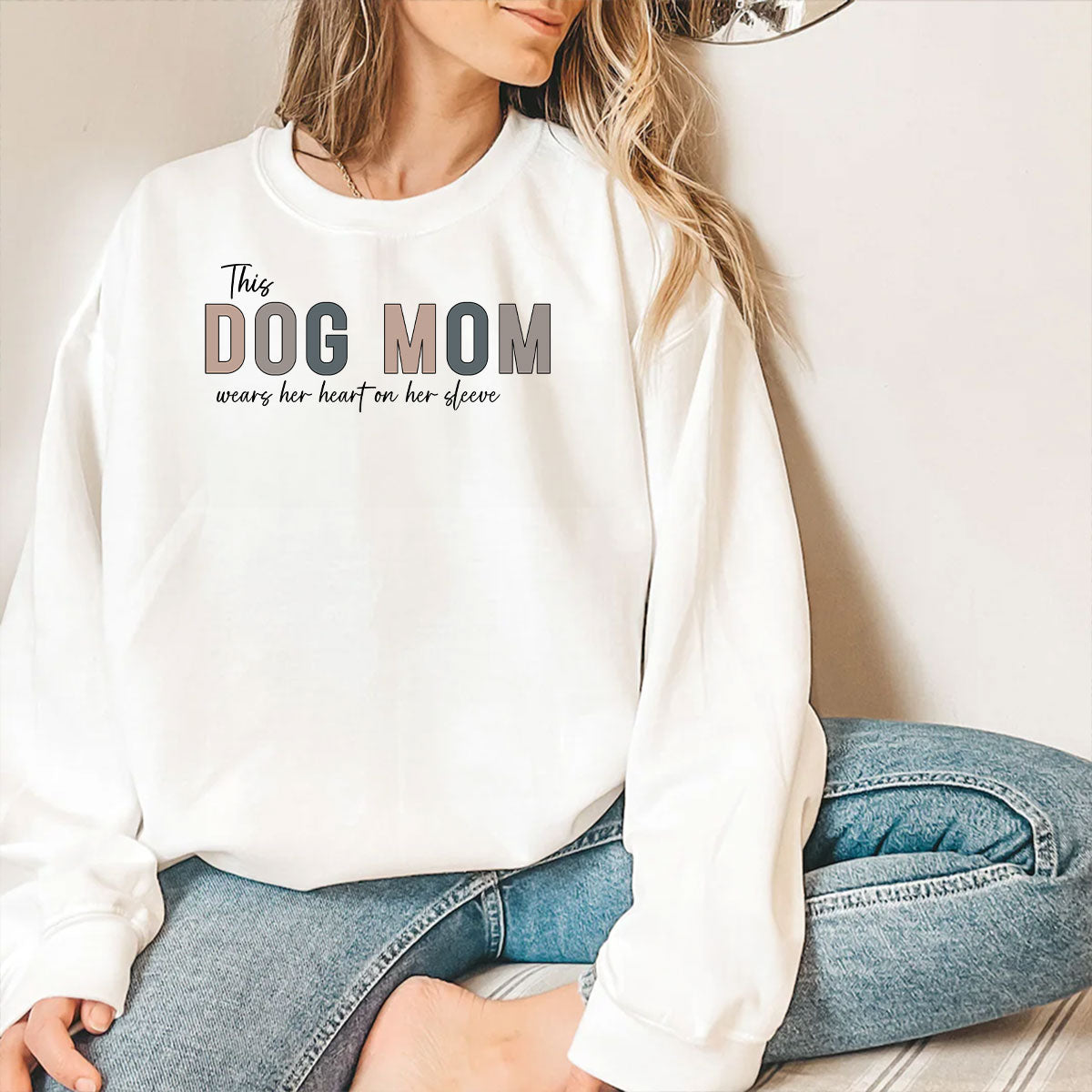This Dog Mom - Personalized Custom Long Sleeve T-shirt