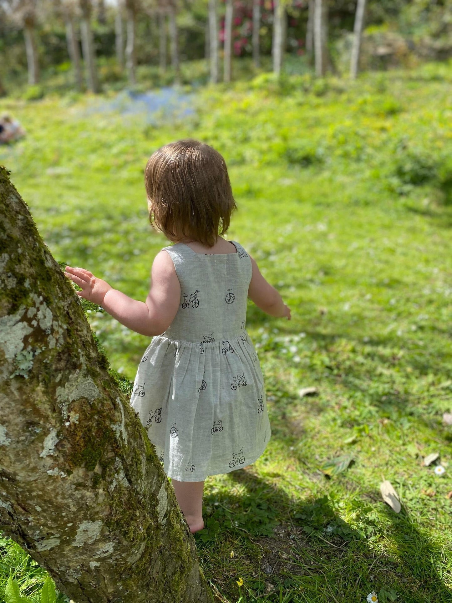 Ettie & H Elowen Woven Dress | Grey Bikes