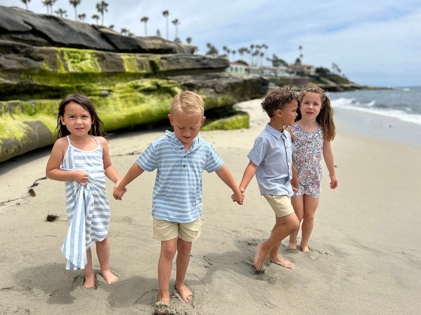 Me & Henry Sennen Blue Hooded Top