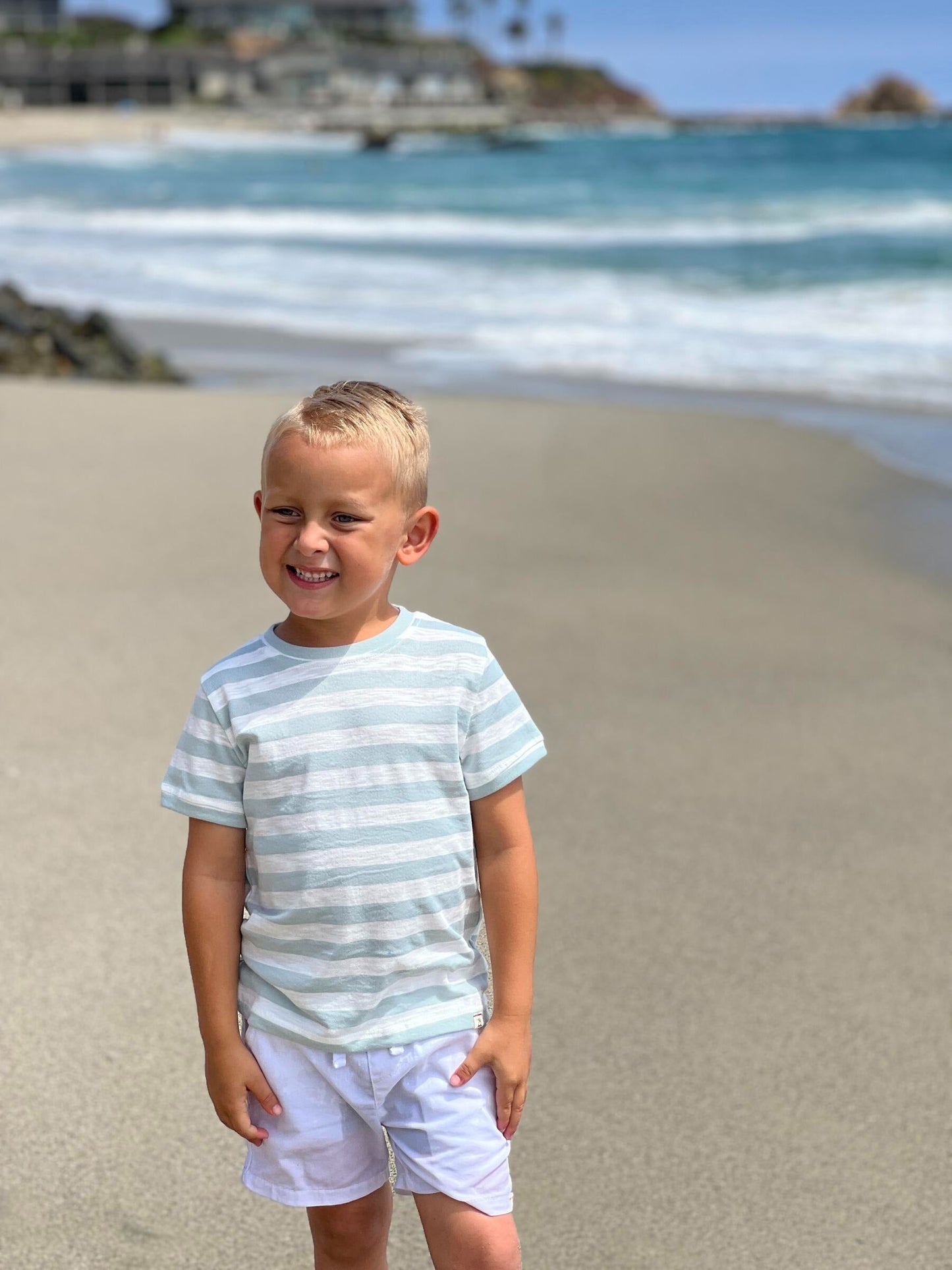 Me & Henry Camber Sage/White Tee