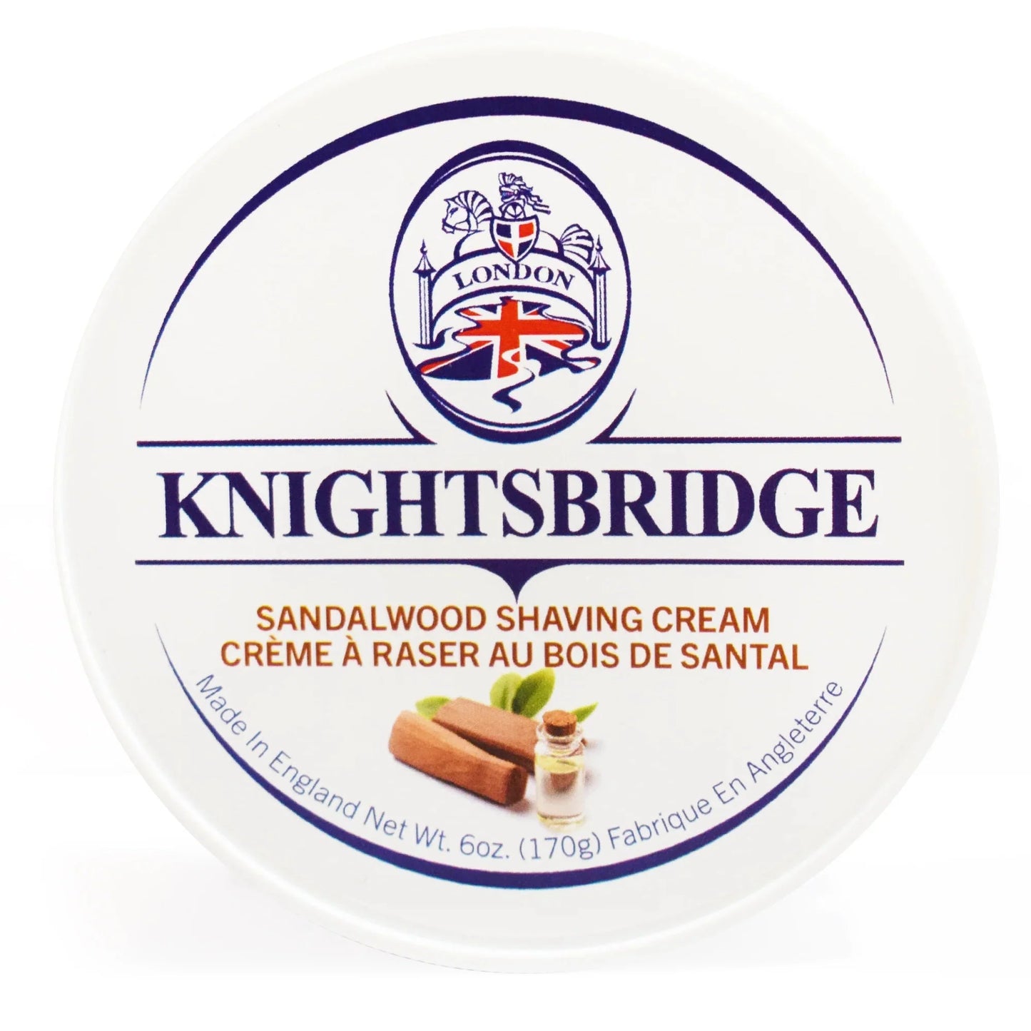Sandalwood Shaving Cream (6oz) - by Knightsbridge