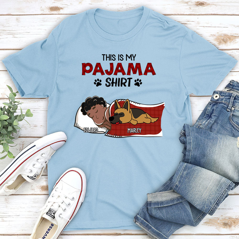 Sleeping Pajama Shirt - Personalized Custom Unisex T-shirt