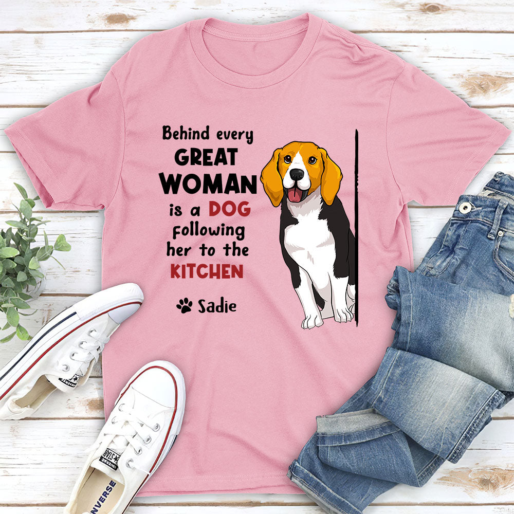 Behind Great Person - Personalized Custom Unisex T-shirt