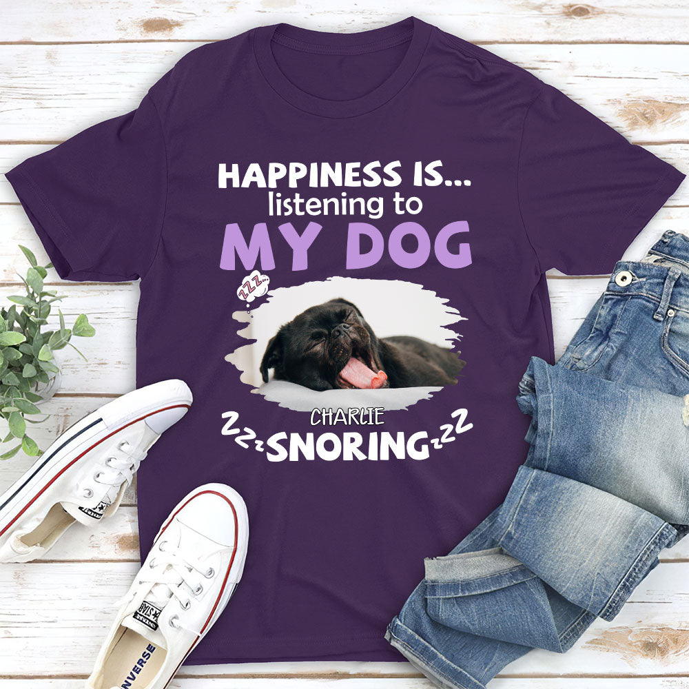 My Dog Snoring - Personalized Custom Premium T-shirt