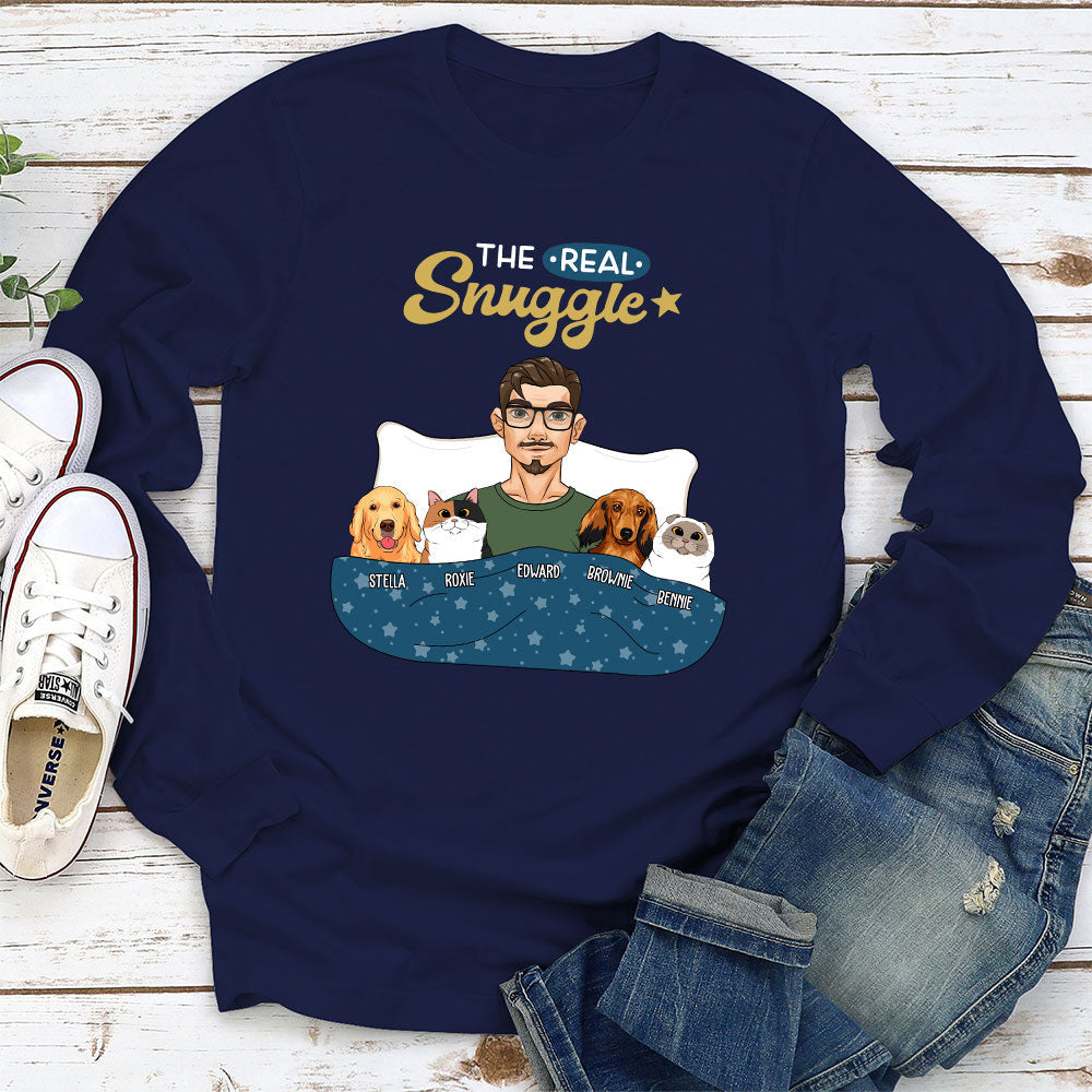 The Snuggle Real - Personalized Custom Long Sleeve T-shirt