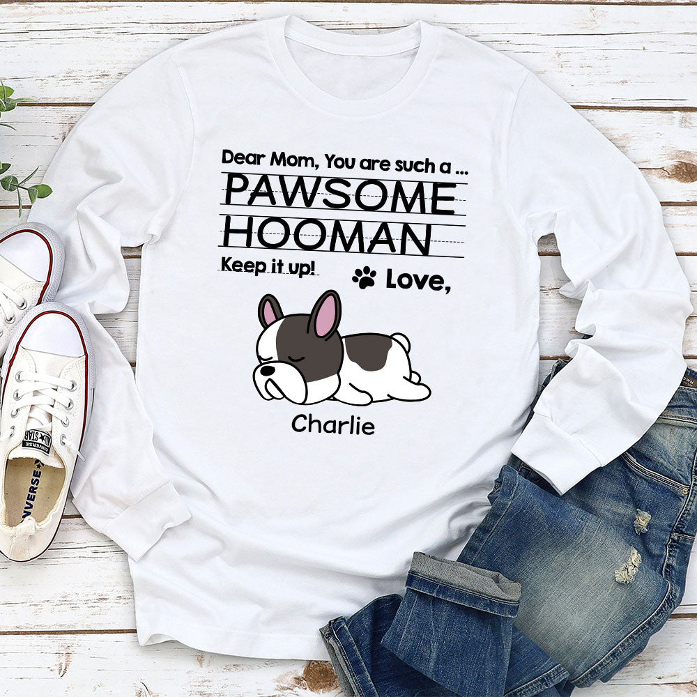 Letter To Dad Mom - Personalized Custom Long Sleeve T-shirt