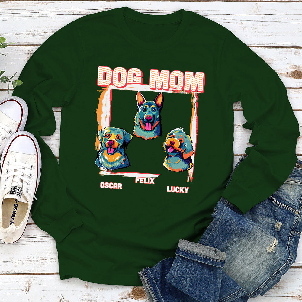 Cool Dad/ Mom Pop Art - Personalized Custom Long Sleeve T-shirt