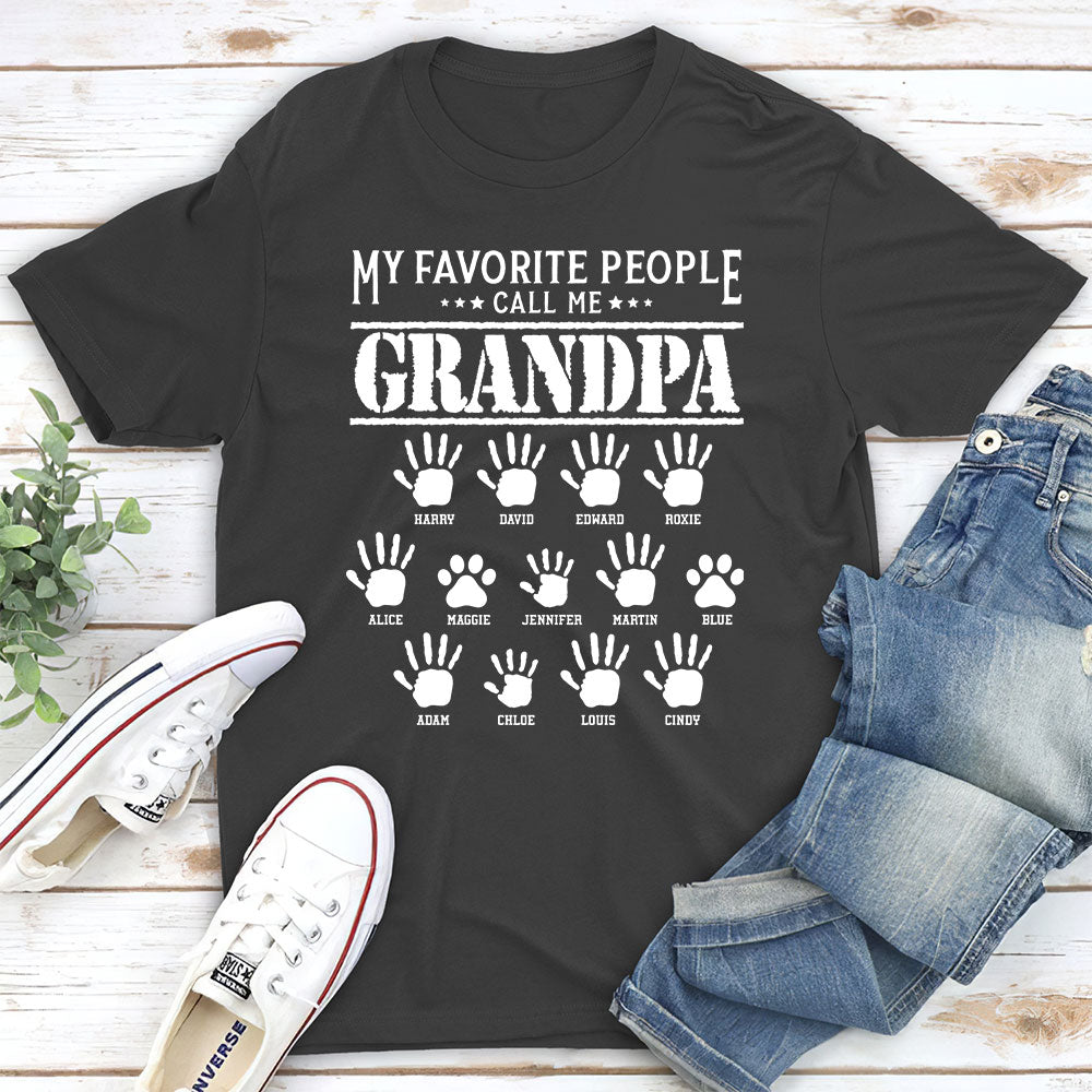 Favorite People Call Me - Personalized Custom Premium T-shirt