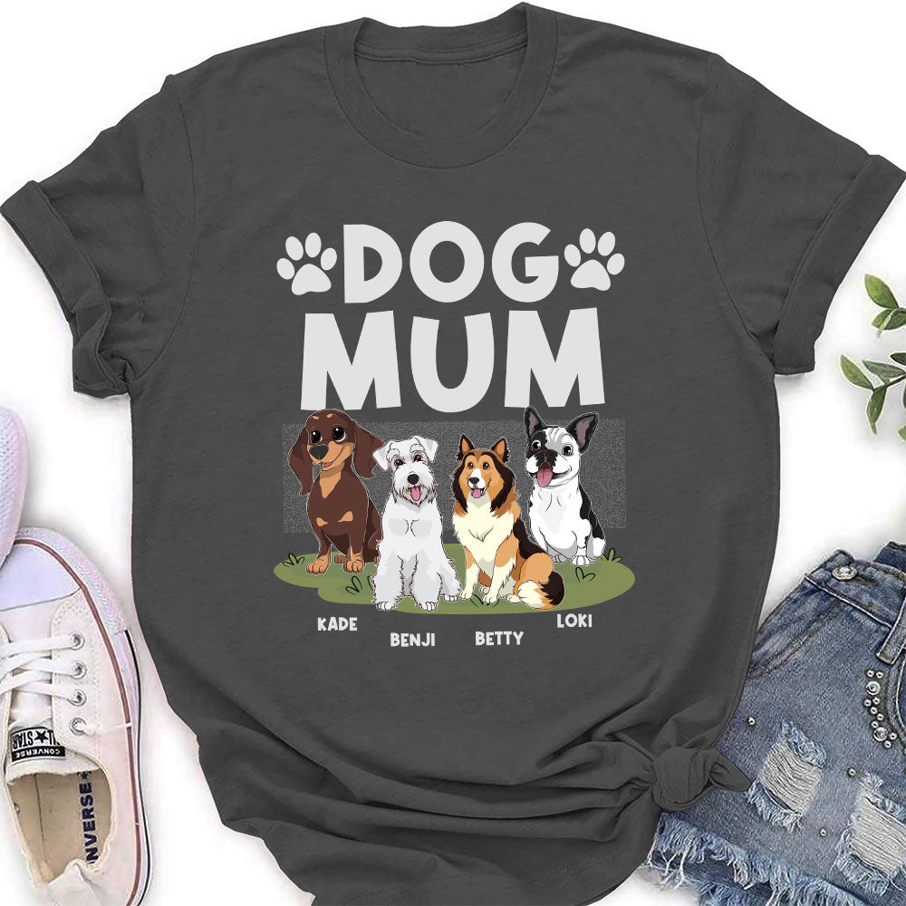 Happy Dog - Personalized Custom Women's T-shirt
