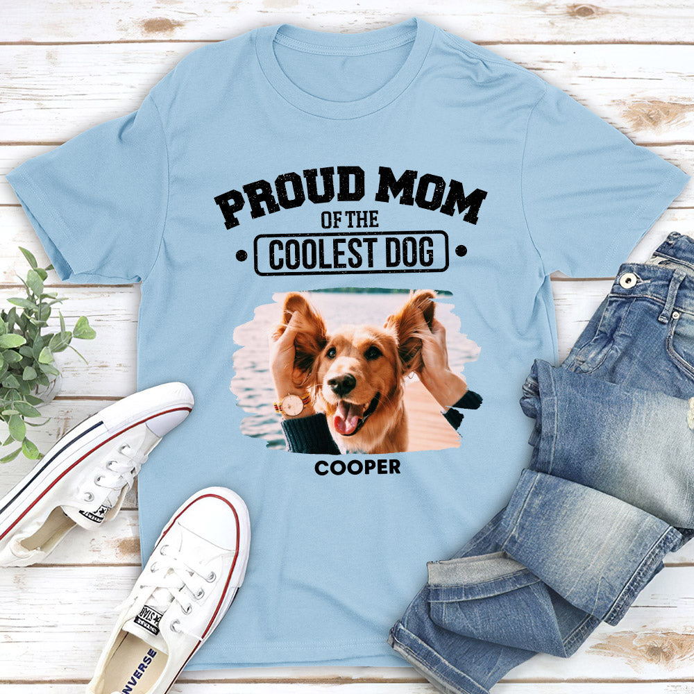 Coolest Dog Dad - Personalized Custom Unisex T-shirt