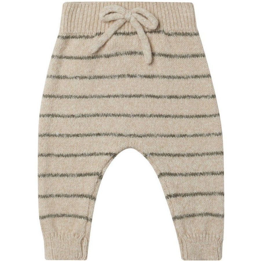 Quincy Mae Knit Pant || Basil Stripe