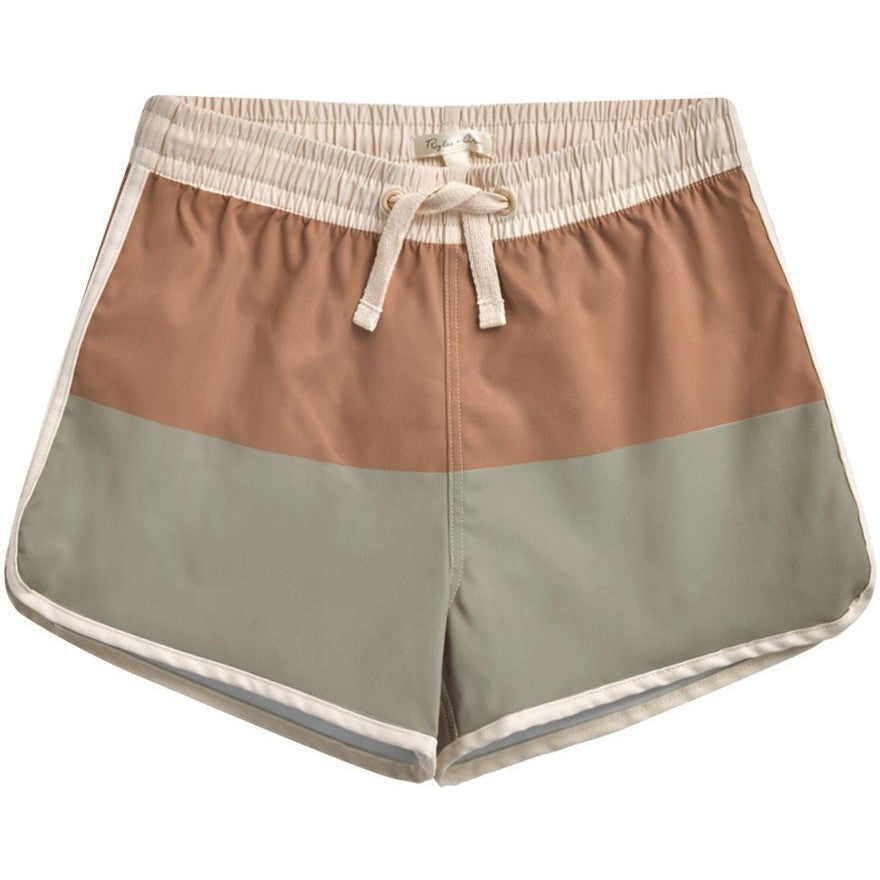 Rylee + Cru Swim Trunk | Color Block