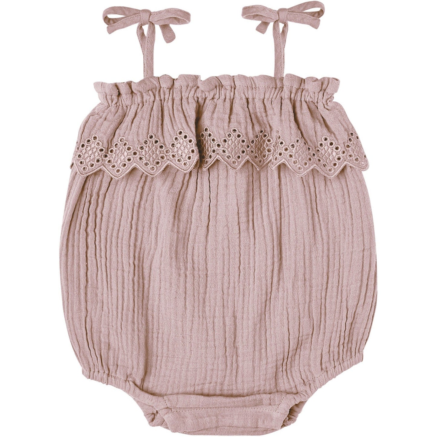 Rylee + Cru Ruffle Romper | Mauve